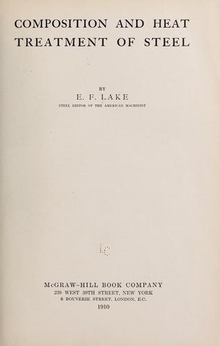 Composition and heat treatment of steel