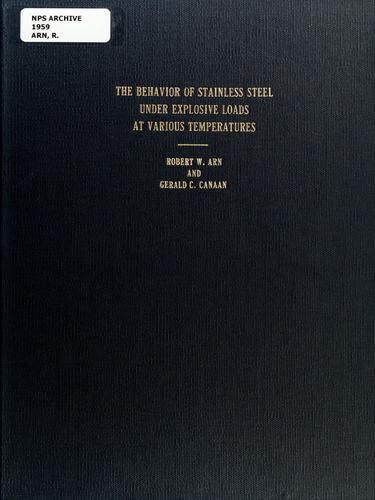 The behavior of stainless steel under explosive loads at various temperatures