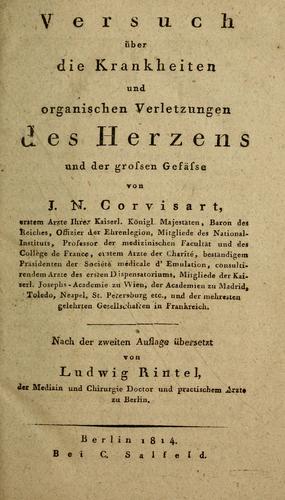 Versuch über die Krankheiten und organischen Verletzungen des Herzens und der grossen Gefässe