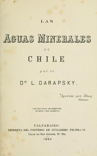 Las aguas minerales de Chile