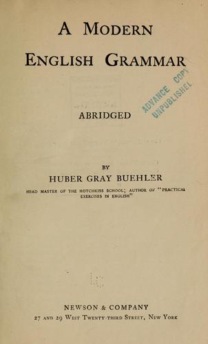 A modern English grammar