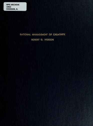 Rational management of creativity