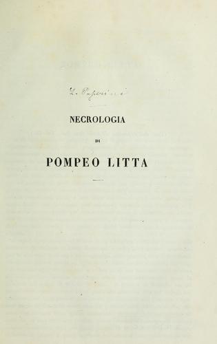 Necrologia di Pompeo Litta