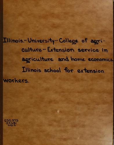 Illinois school for extension workers