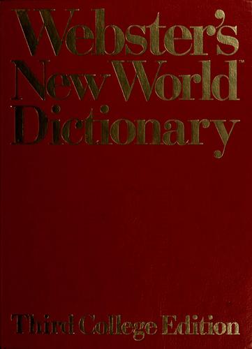 Webster's New World dictionary of American English