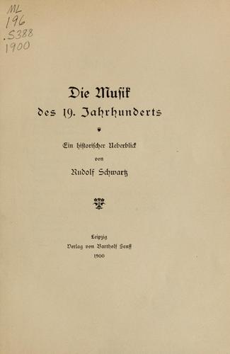 Die Musik des 19. Jahrhunderts