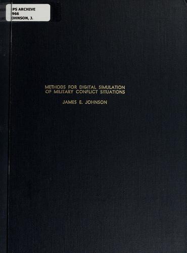 Methods for digital simulation of military conflict situations