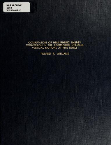 Computation of hemispheric energy conversion in the atmosphere utilizing vertical motions at five levels