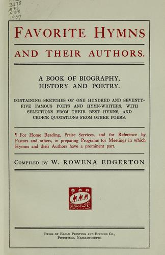 Favorite hymns and their authors