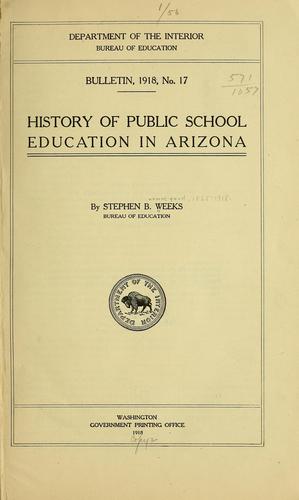 History of public school education in Arizona