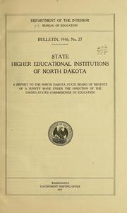 State higher educational institutions of North Dakota