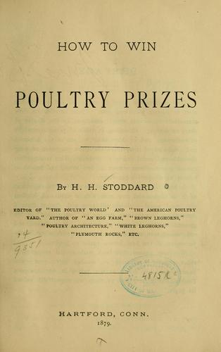 How to win poultry prizes...