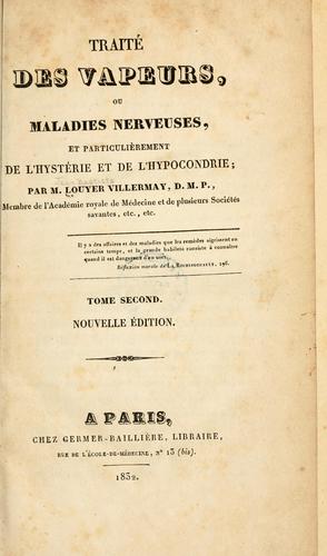 Traité des vapeurs, ou maladies nerveuses