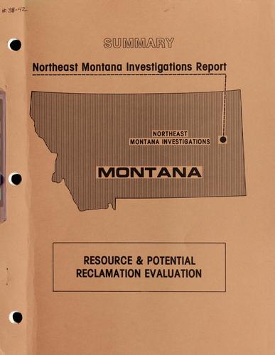 Summary Northeast Montana investigations report