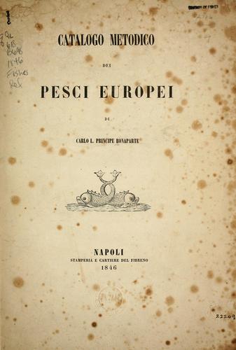 Catalogo metodico dei pesci Europei