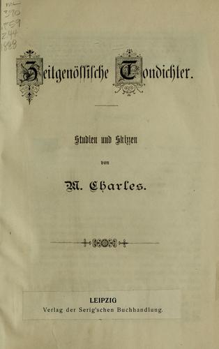 Zeitgenössische Tondichter