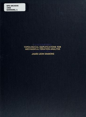 Topological simplifications for mechanical vibration analysis