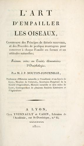 Traité élémentaire d'ornithologie