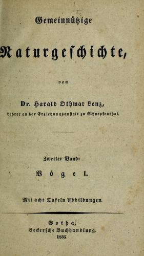 Gemeinnützige Naturgeschichte
