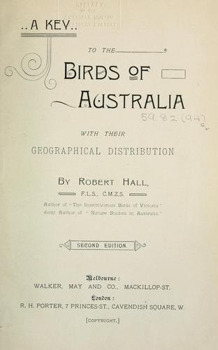 A key to the birds of Australia