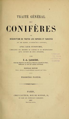 Traité général des conifères