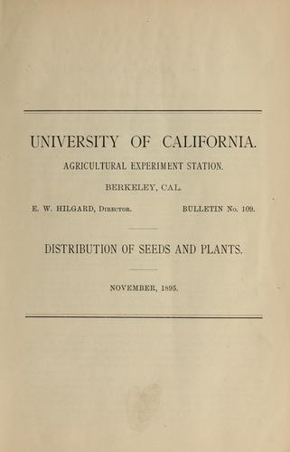 Distribution of seeds and plants