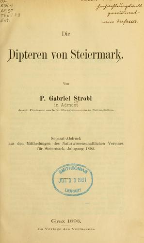 Die Dipteren von Steiermark
