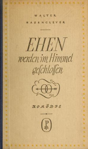 Ehen werden im Himmel geschlossen