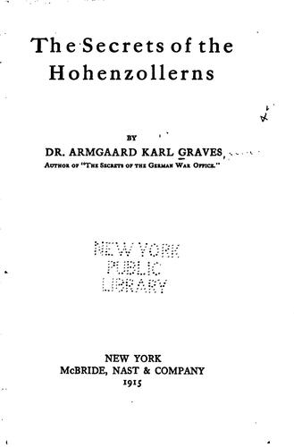 The secrets of the Hohenzollerns