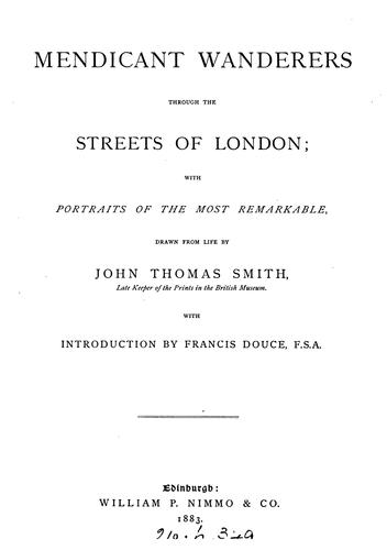 Mendicant wanderers through the streets of London