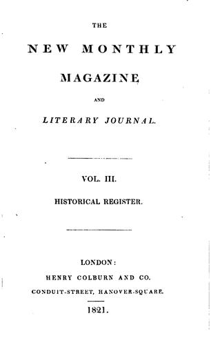New Monthly Magazine