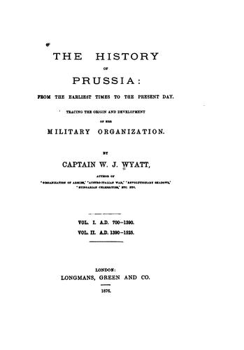 The history of Prussia