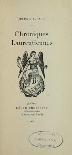 Chroniques laurentiennes