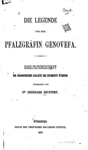 Die legende von der pfalzgräfin Genovefa