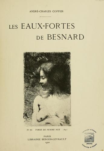 Les eaux-fortes de Besnard