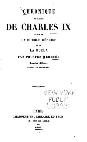 Chronique du règne de Charles IX