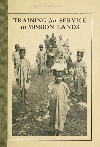 Training for service in mission lands