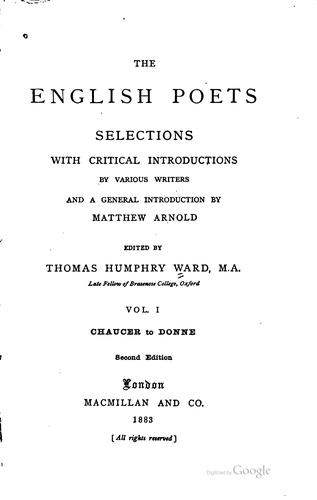 The English Poets