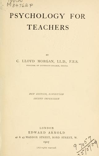 Psychology for teachers