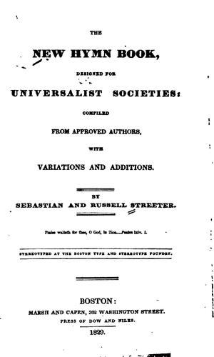 The New Hymn Book: Designed for Universalist Societies