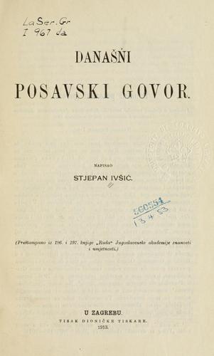 Današńi posavski govor