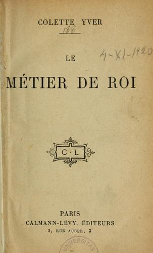Le Métier de Roi
