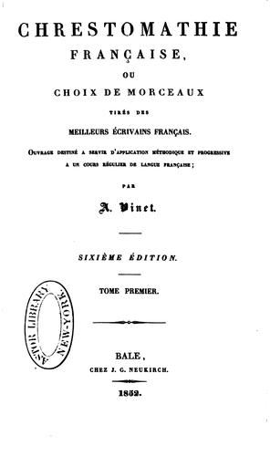 Chrestomathie Française
