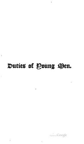 Duties of young men
