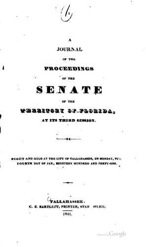 A Journal of the Proceedings of the Legislative Council at Its ... Session