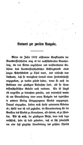 Encyklopädie der Staatswissenschaften...