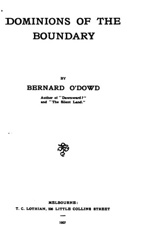 Dominions of the boundary