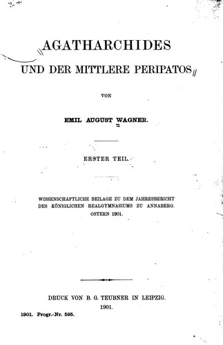 Agatharchides und der mittlere Peripatos