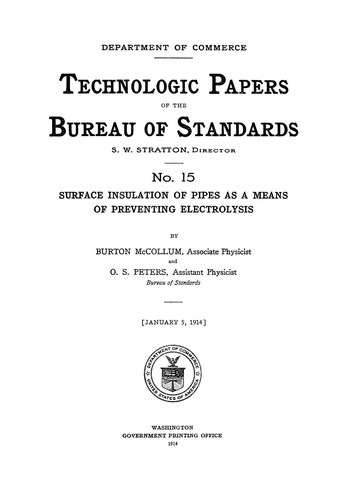 Surface insulation of pipes as a means of preventing electrolysis