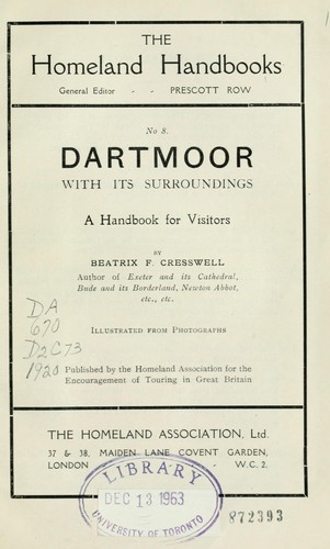 Dartmoor with its surroundings